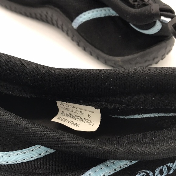 Oxide black water socks with blue trim, size 6 - Picture 4 of 4